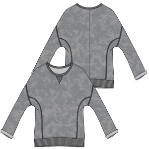 Fashion sewing patterns for Sweatshirt 7172